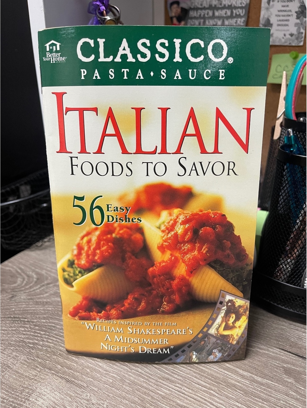 Vintage 1999 Classico Italian Foods to Savor Cookbook